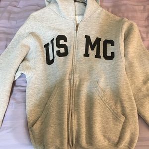 USMC Full Zip Sweater
